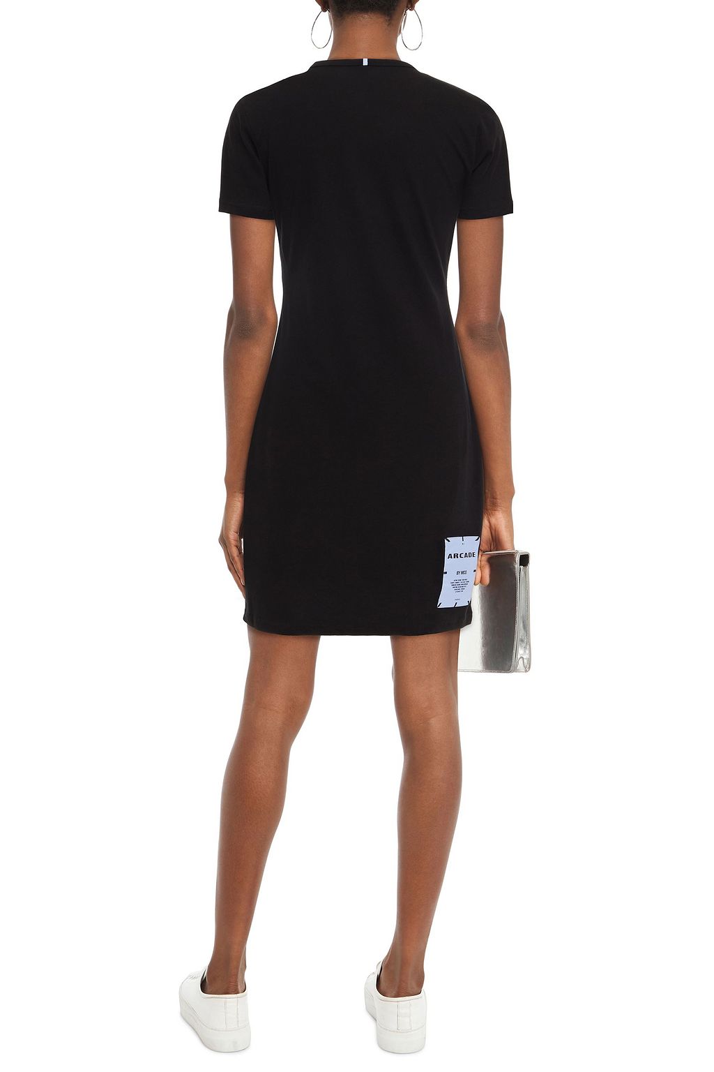 MCQ ALEXANDER MCQUEEN Appliquéd printed cotton-jersey mini dress