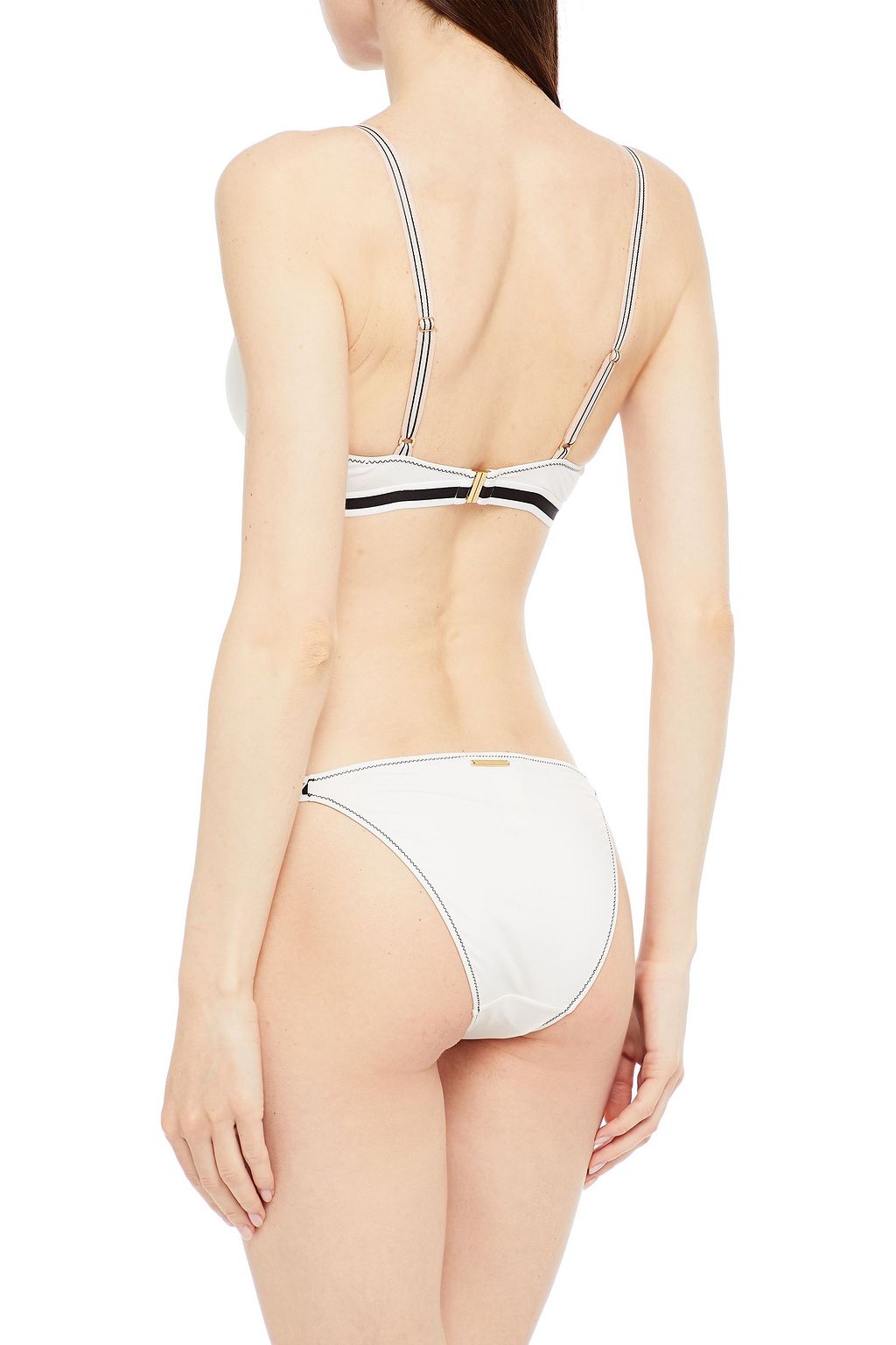 STELLA MCCARTNEY Jacquard-trimmed mid-rise bikini briefs