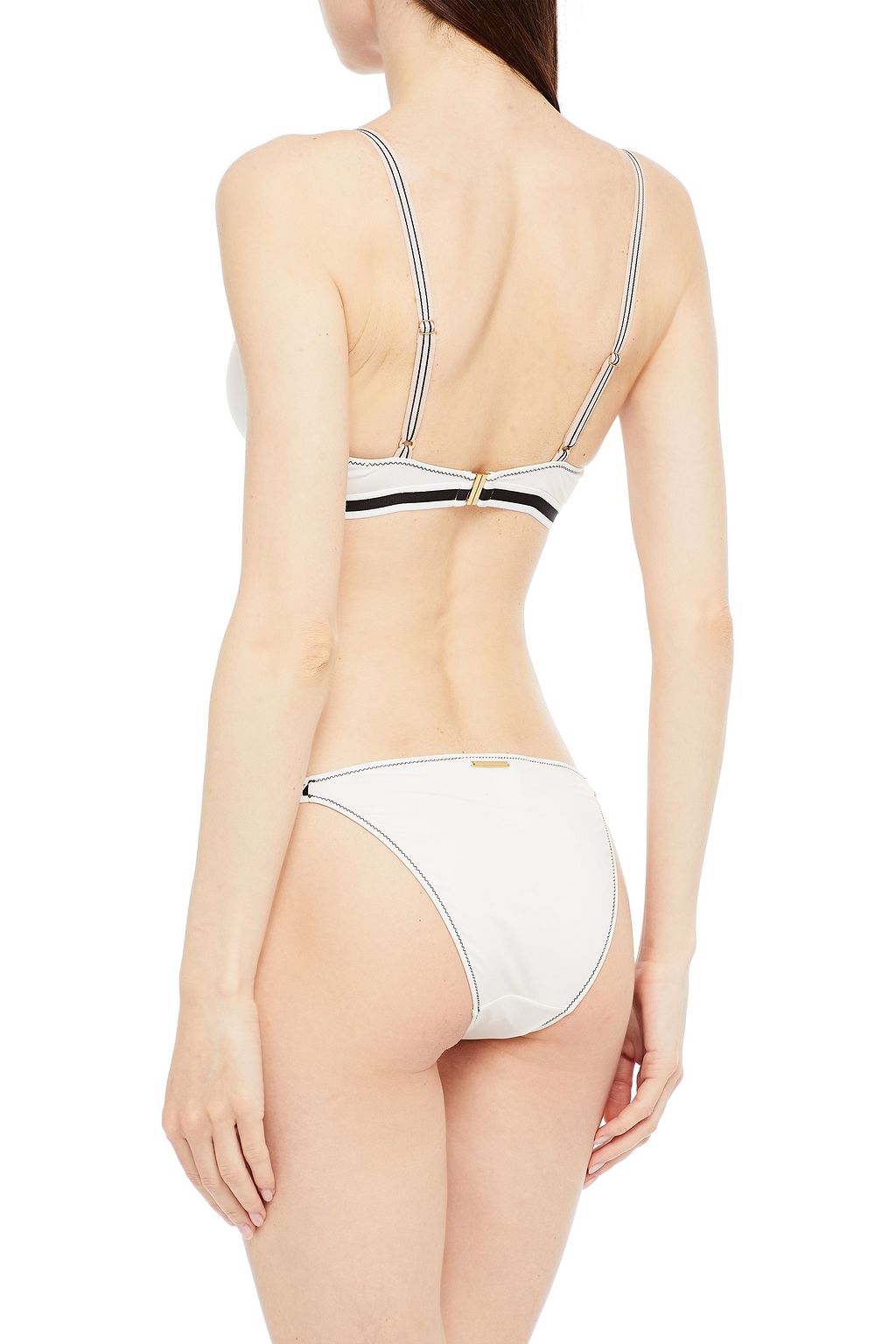 STELLA MCCARTNEY Jacquard-trimmed triangle bikini top