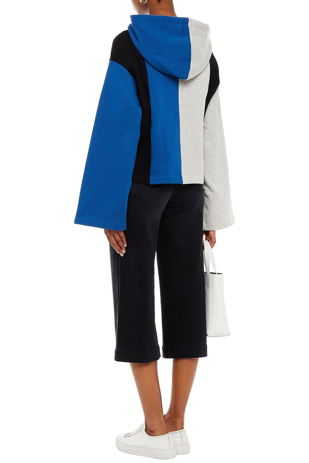 ÊTRE CÉCILE Esmee color-block cotton-fleece hoodie