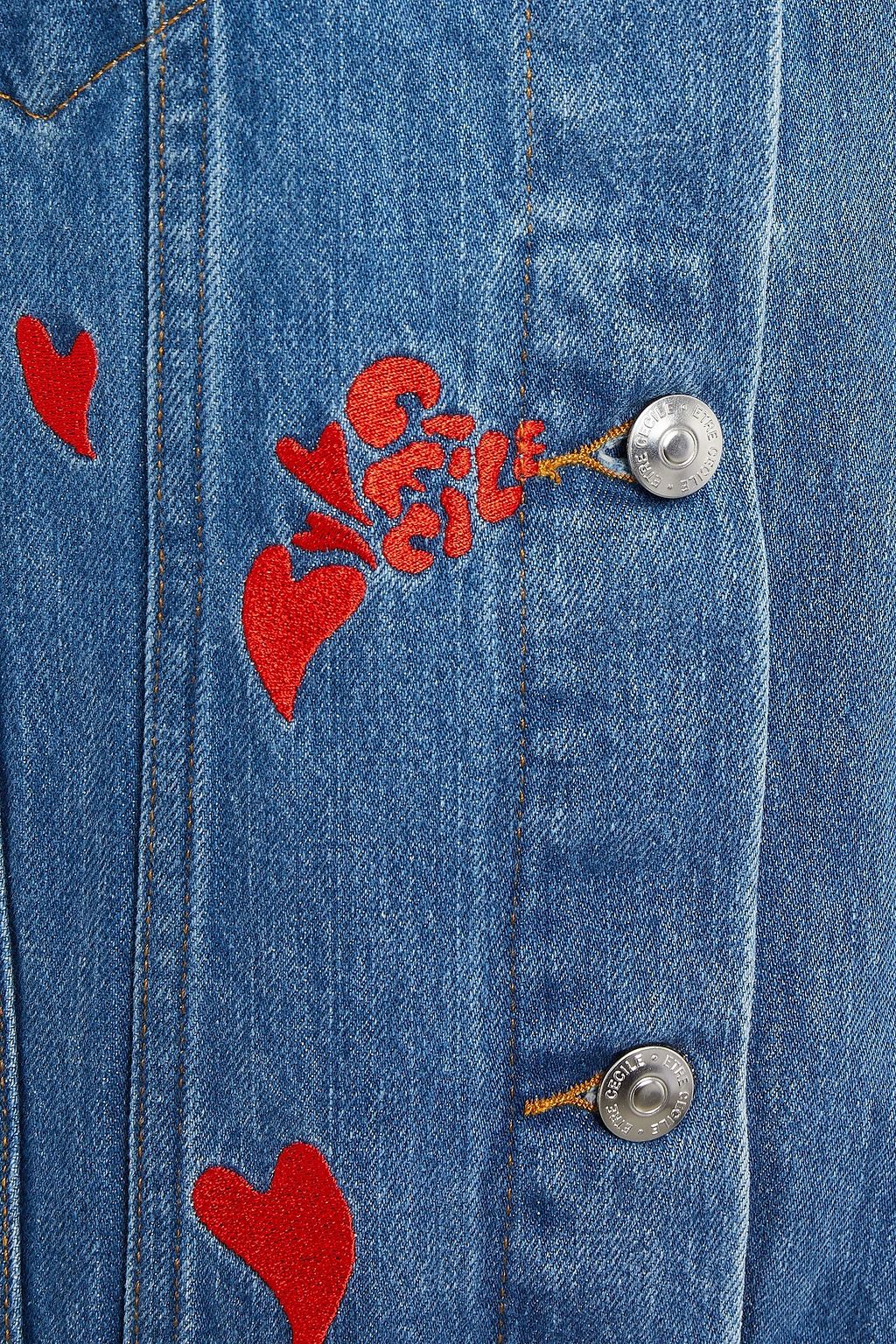 ÊTRE CÉCILE Embroidered denim jacket