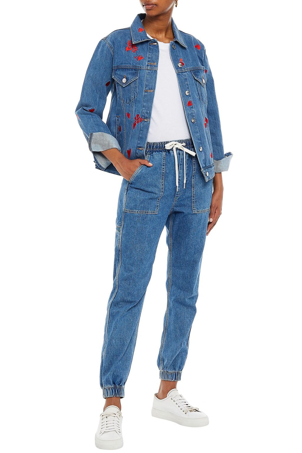 ÊTRE CÉCILE Embroidered denim jacket