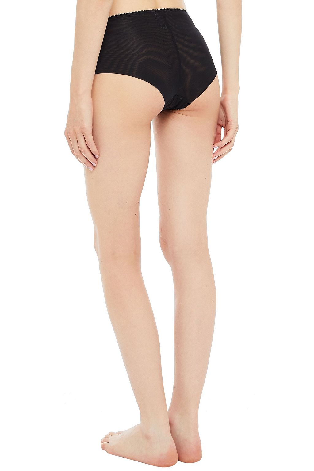 WACOAL Stretch-mesh and lace mid-rise briefs