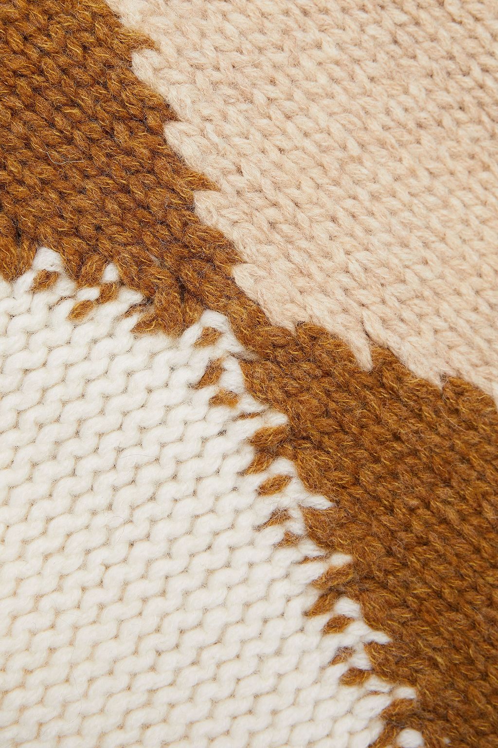 JOSEPH Argyle llama scarf
