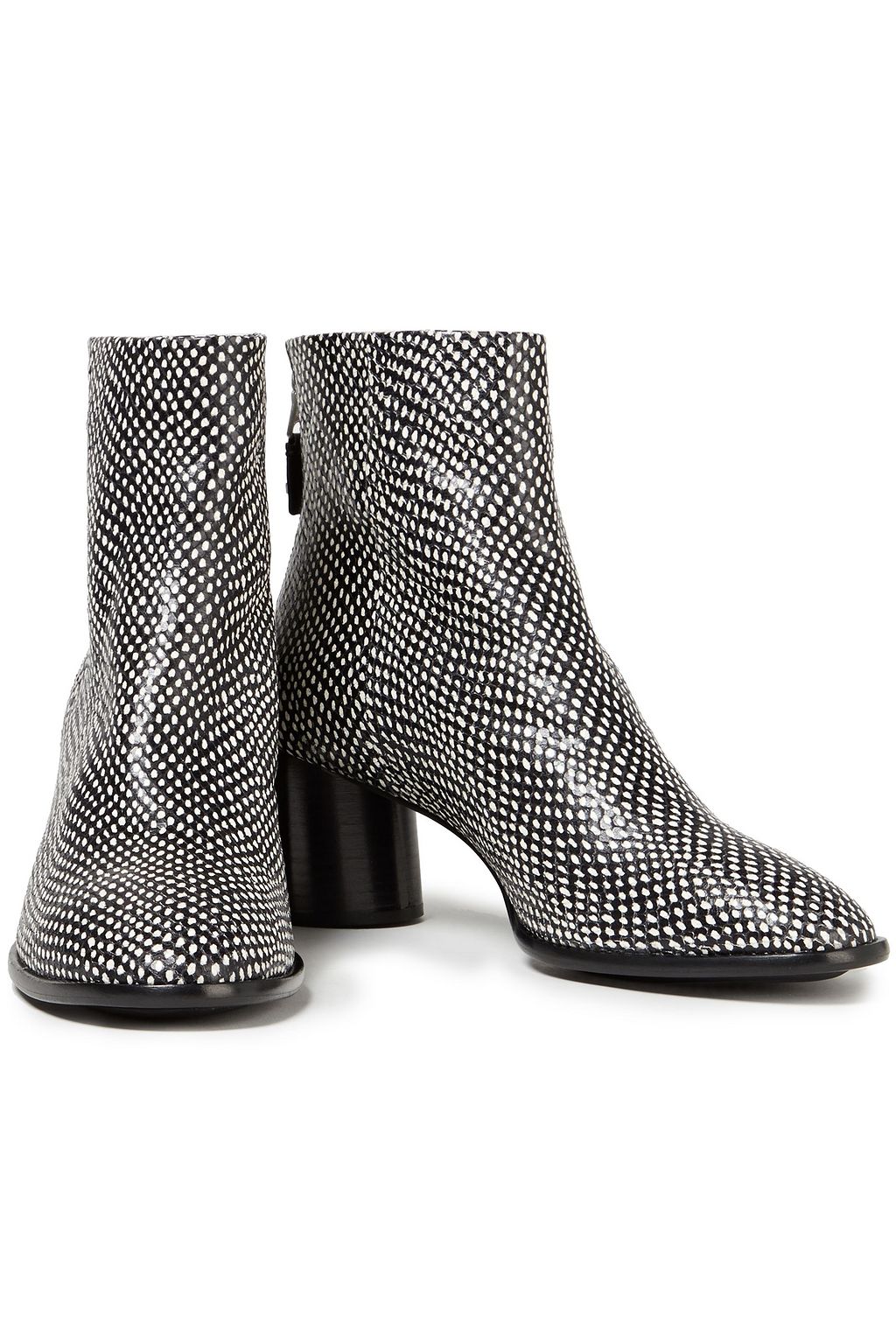 RAG & BONE Snake-effect leather ankle boots