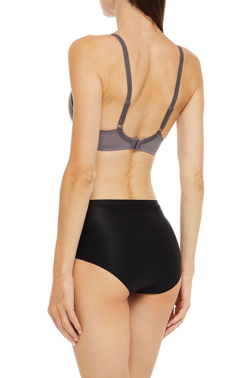 WACOAL Paneled embellished lace, stretch-jersey and mesh underwired contour bra