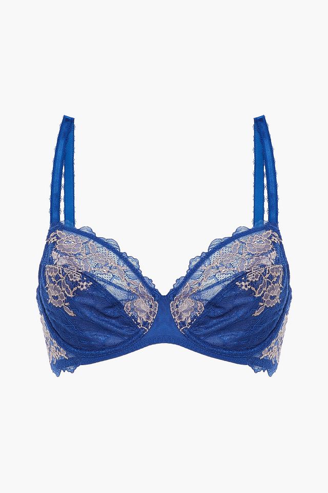 Lace Perfection stretch-lace underwired bra