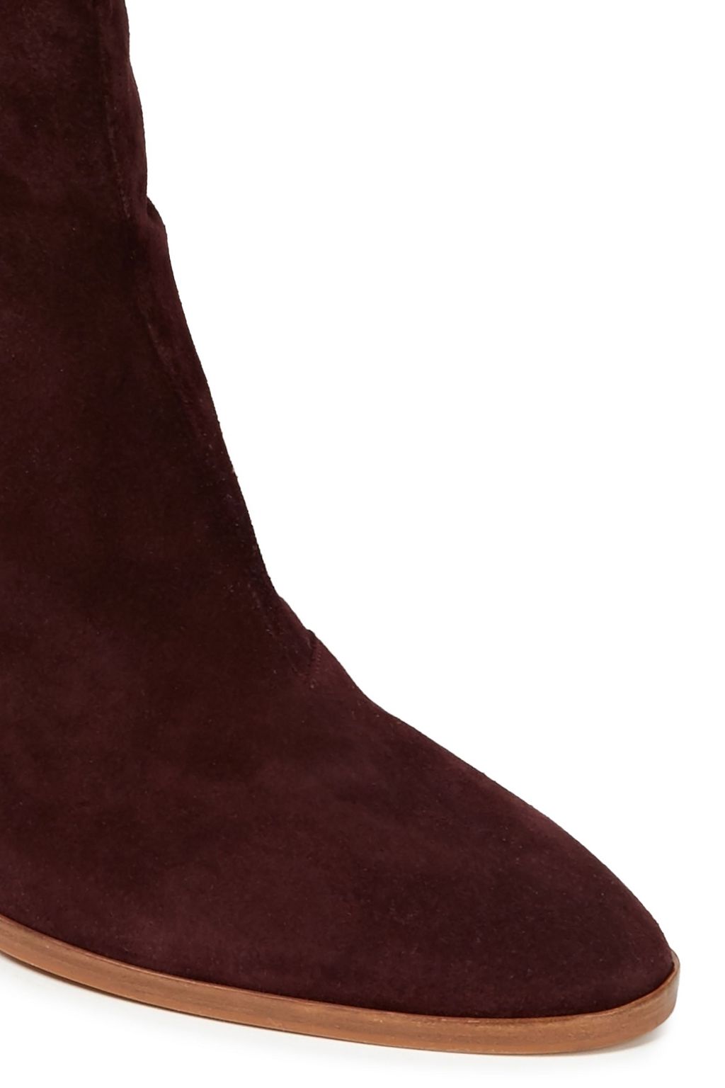 VINCE. Gathered suede knee boots