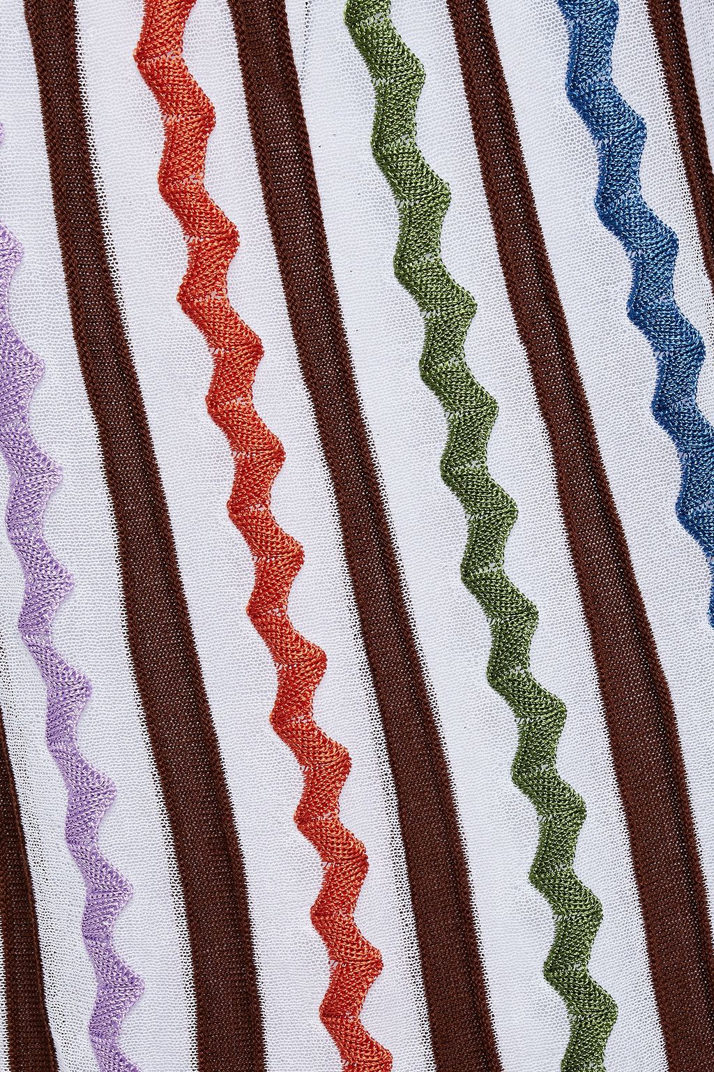 M MISSONI Intarsia cotton-blend top