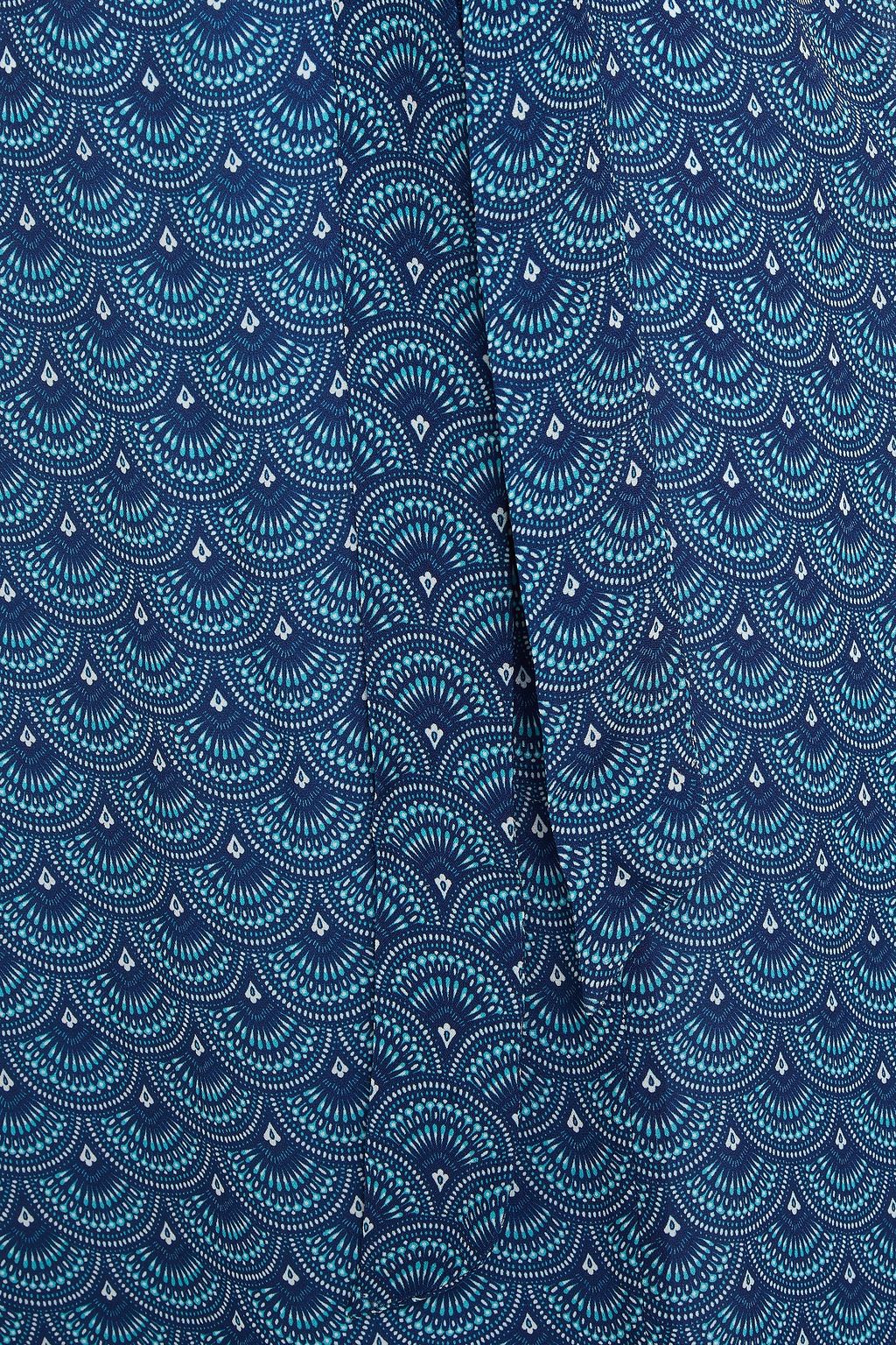 PALOMA BLUE Siena wrap-effect printed crepe de chine midi dress