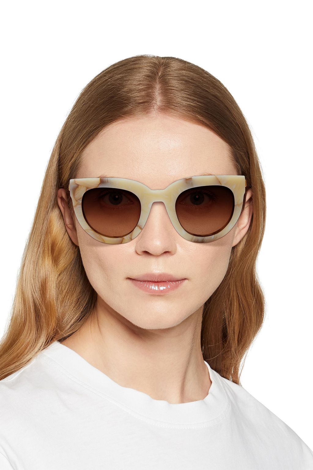 RODEBJER D-frame marbled acetate sunglasses