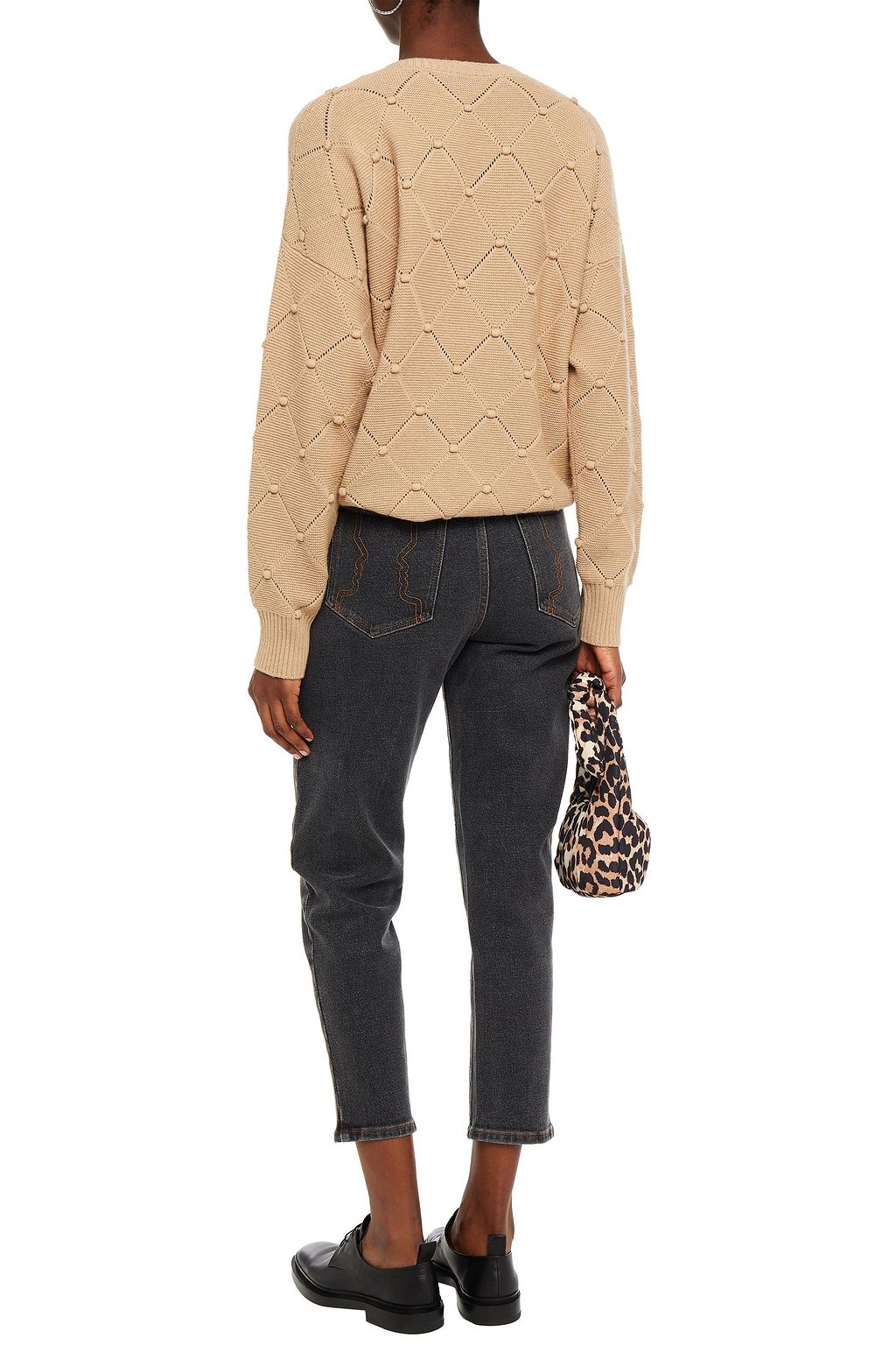 VIVETTA Pompom-embellished knitted sweater