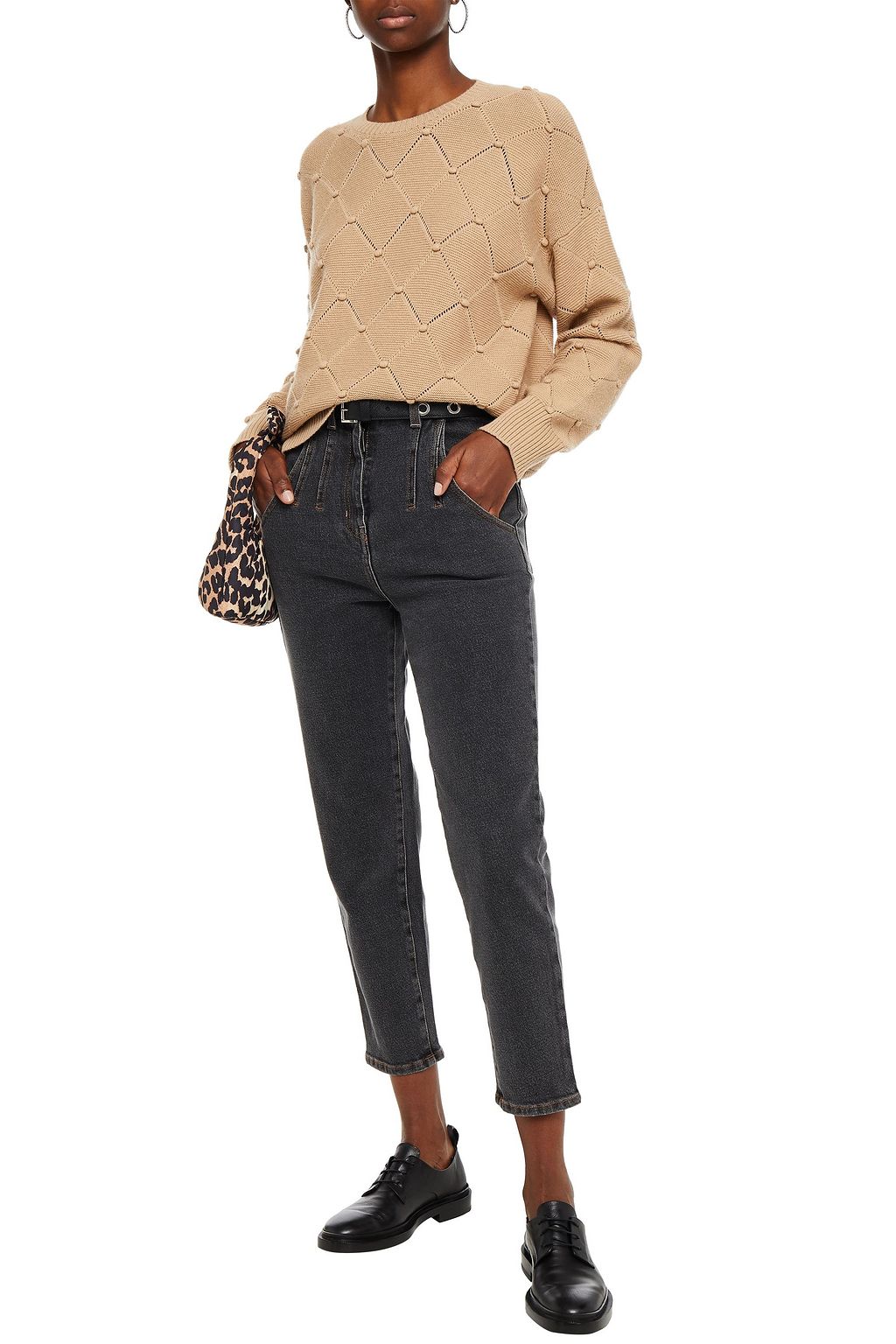 VIVETTA Pompom-embellished knitted sweater