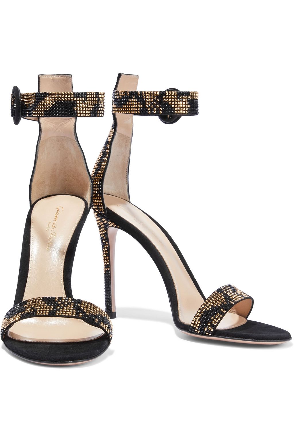 GIANVITO ROSSI Ronnie 105 studded suede sandals