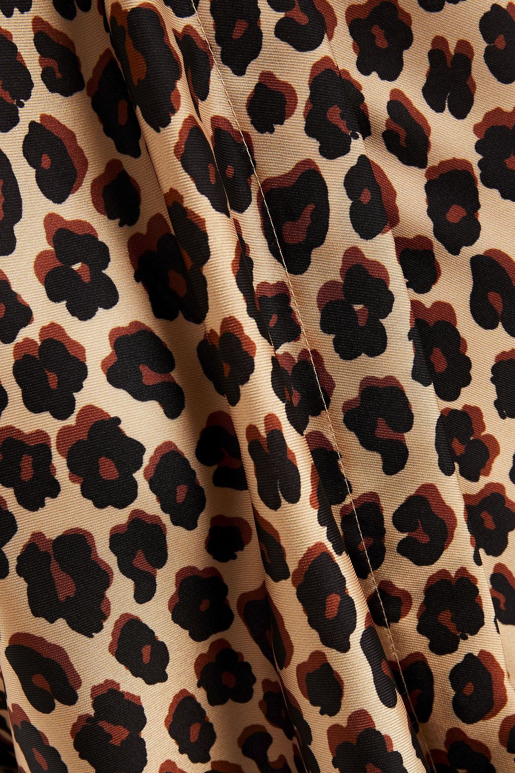 VIVETTA Leopard-print satin-twill shirt
