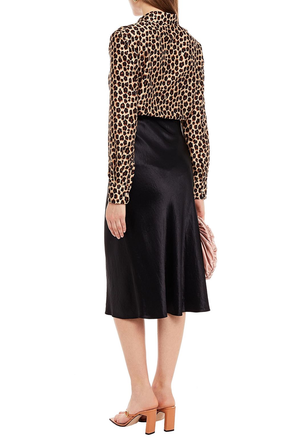 VIVETTA Leopard-print satin-twill shirt