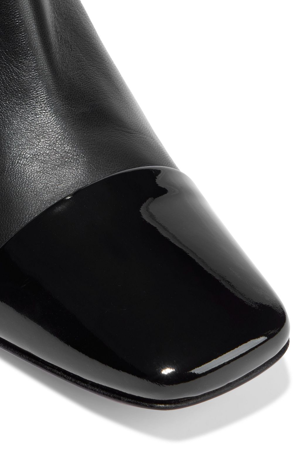 GIANVITO ROSSI Watts 45 smooth and patent-leather knee boots