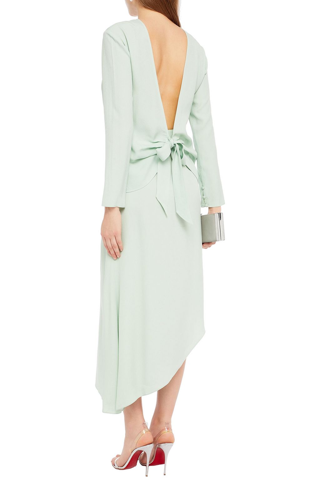LES HÉROÏNES BY VANESSA COCCHIARO The Grace tie-back crepe top