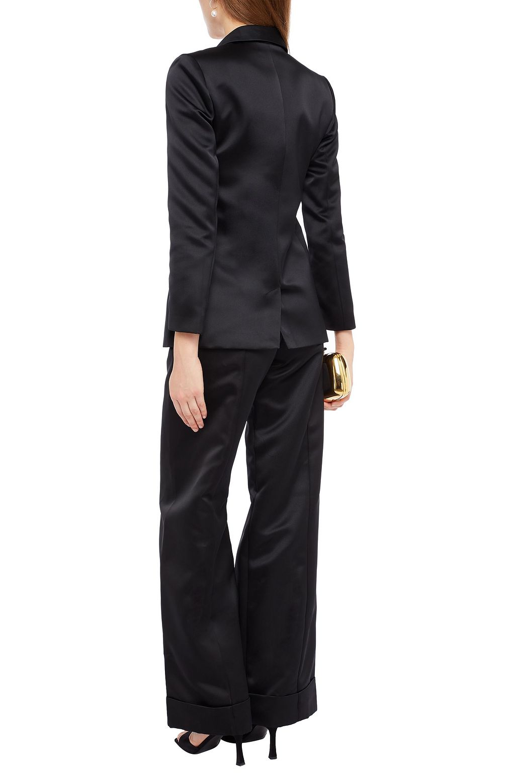 LES HÉROÏNES BY VANESSA COCCHIARO Gladys double-breasted satin blazer