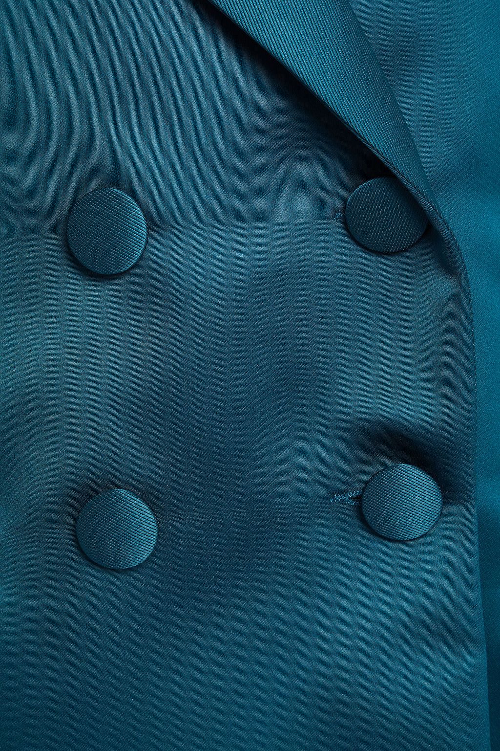 LES HÉROÏNES BY VANESSA COCCHIARO Gladys double-breasted satin blazer