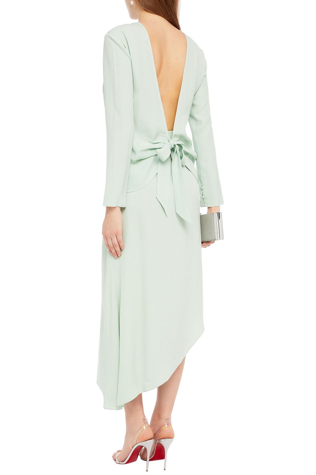 LES HÉROÏNES BY VANESSA COCCHIARO Melanie asymmetric crepe skirt