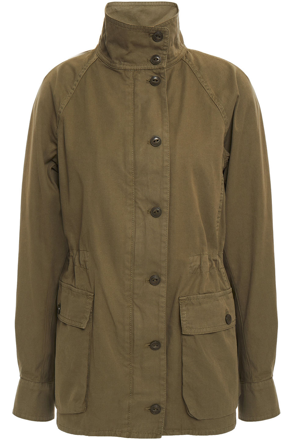 rag & bone - mazie cotton-gabardine jacket - green - xs