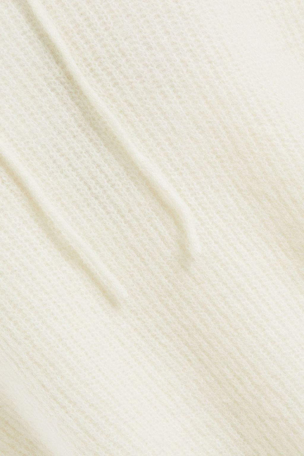GANNI Ribbed-knit hoodie