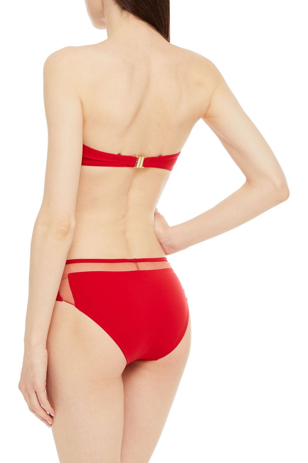 I.D. SARRIERI Mesh-trimmed bikini top