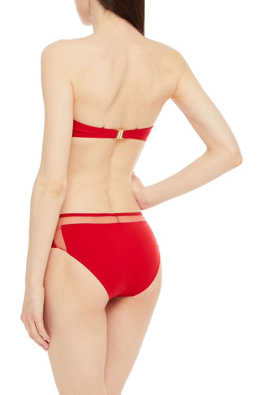 I.D. SARRIERI Mesh-trimmed mid-rise bikini briefs