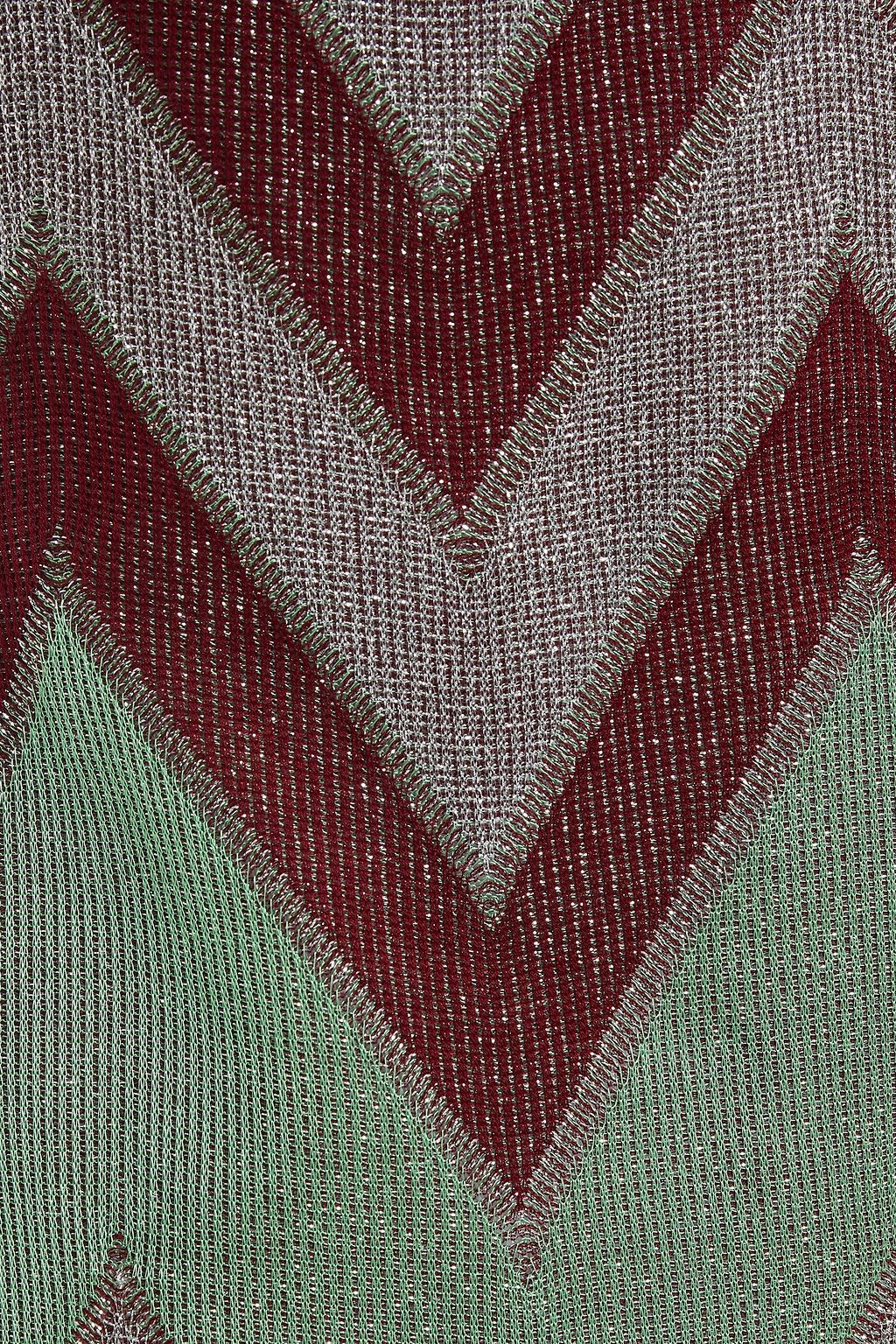 M MISSONI Open-back metallic crochet-knit top