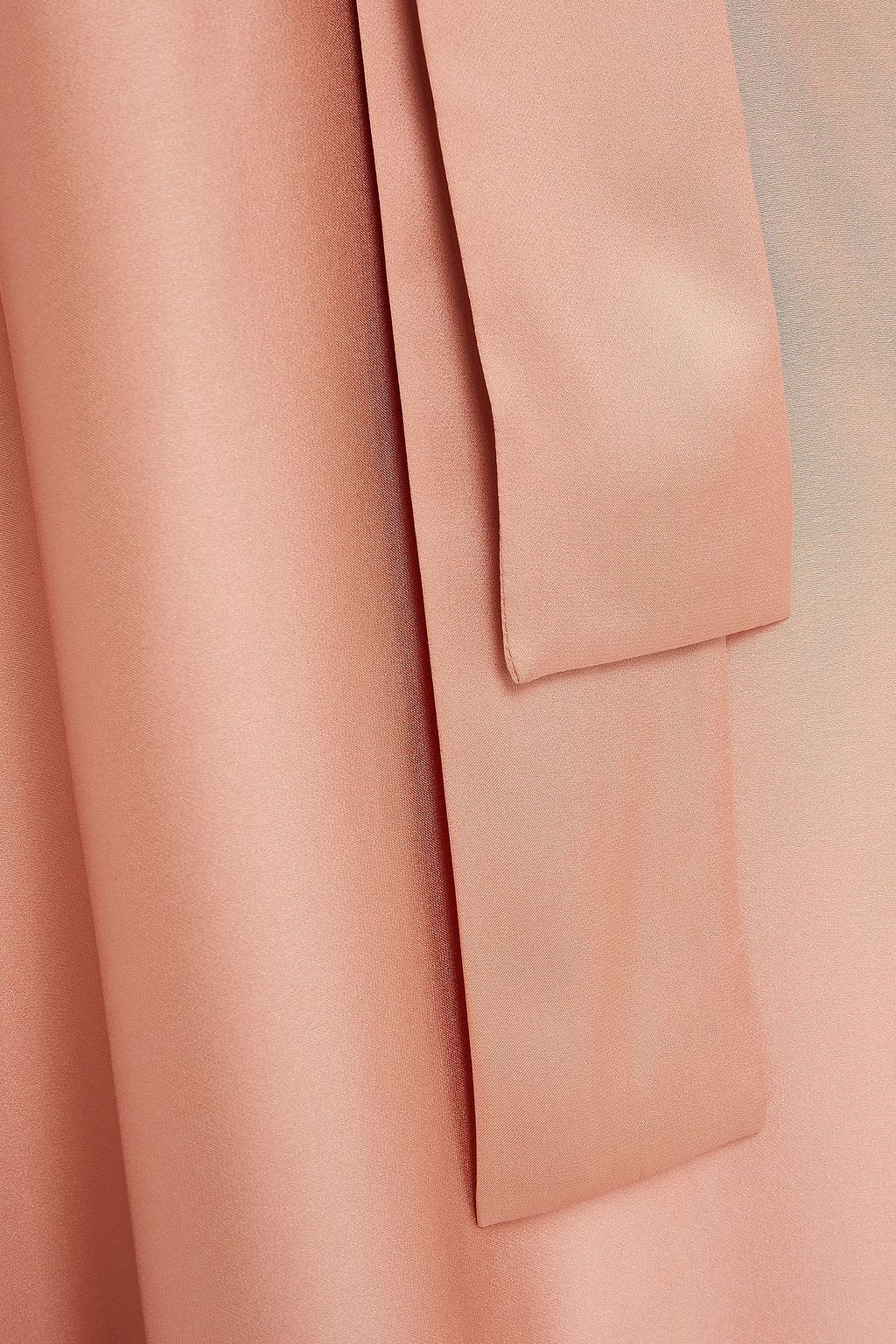 I.D. SARRIERI Belted silk-satin midi skirt