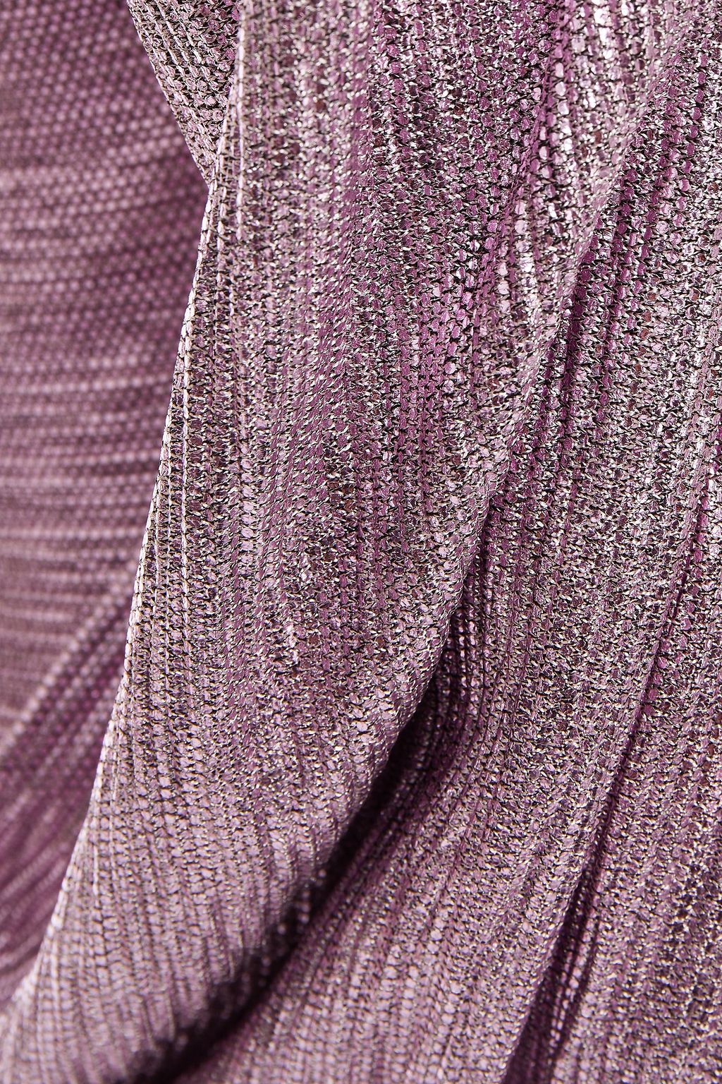 TALBOT RUNHOF Ponceau draped metallic jersey gown