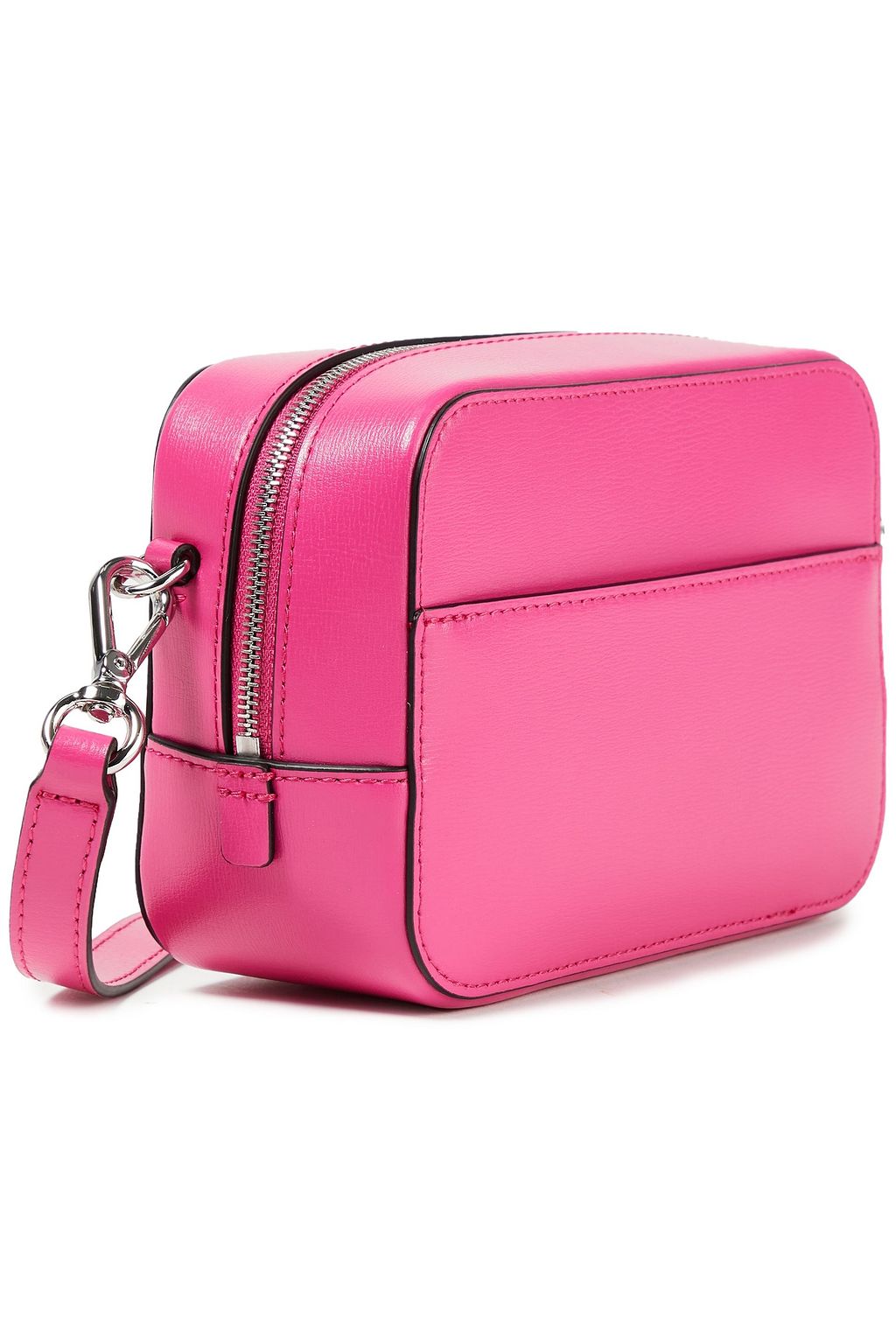 Bright pink Leather shoulder bag GANNI THE