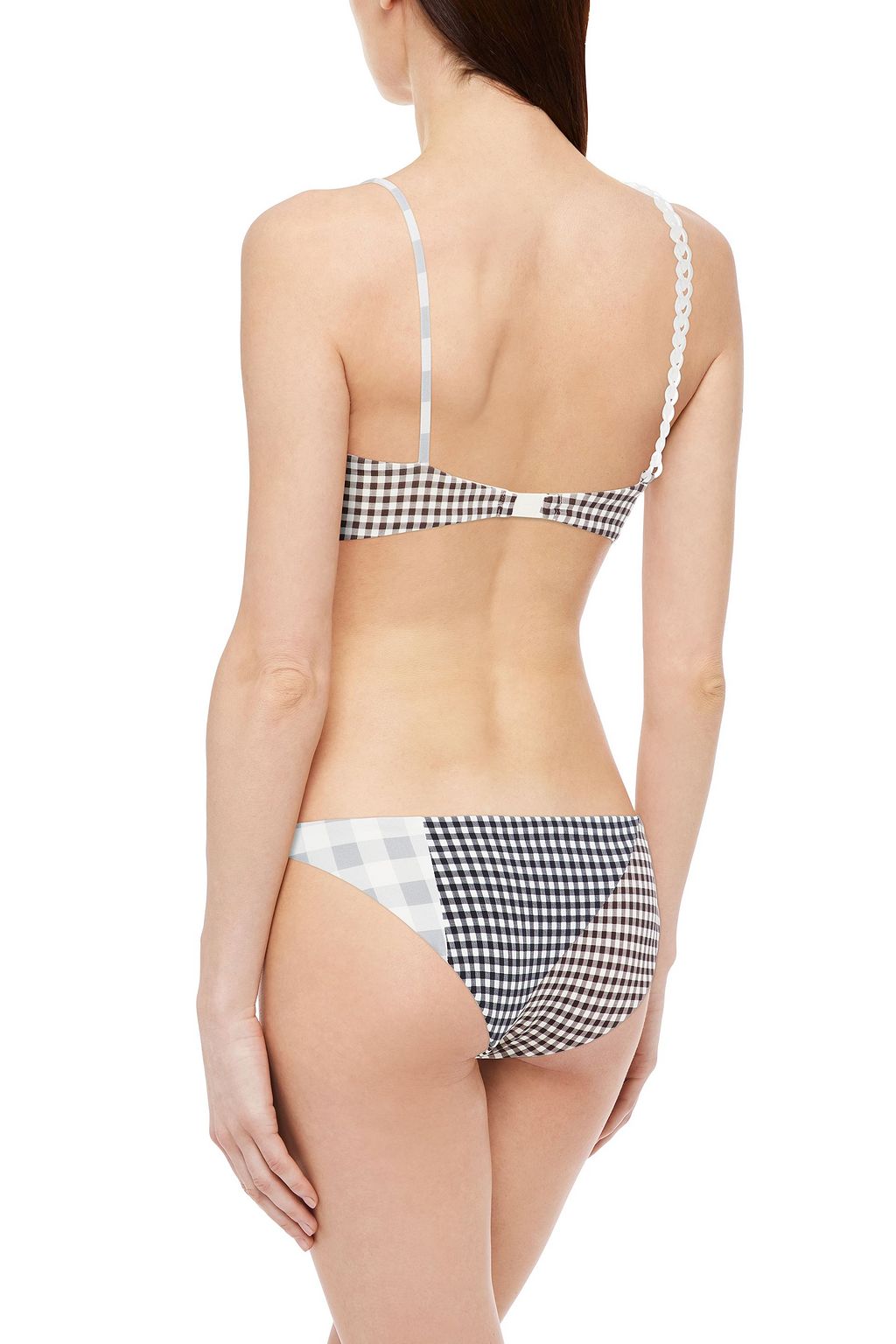 MARYSIA Suffolk gingham low-rise bikini briefs