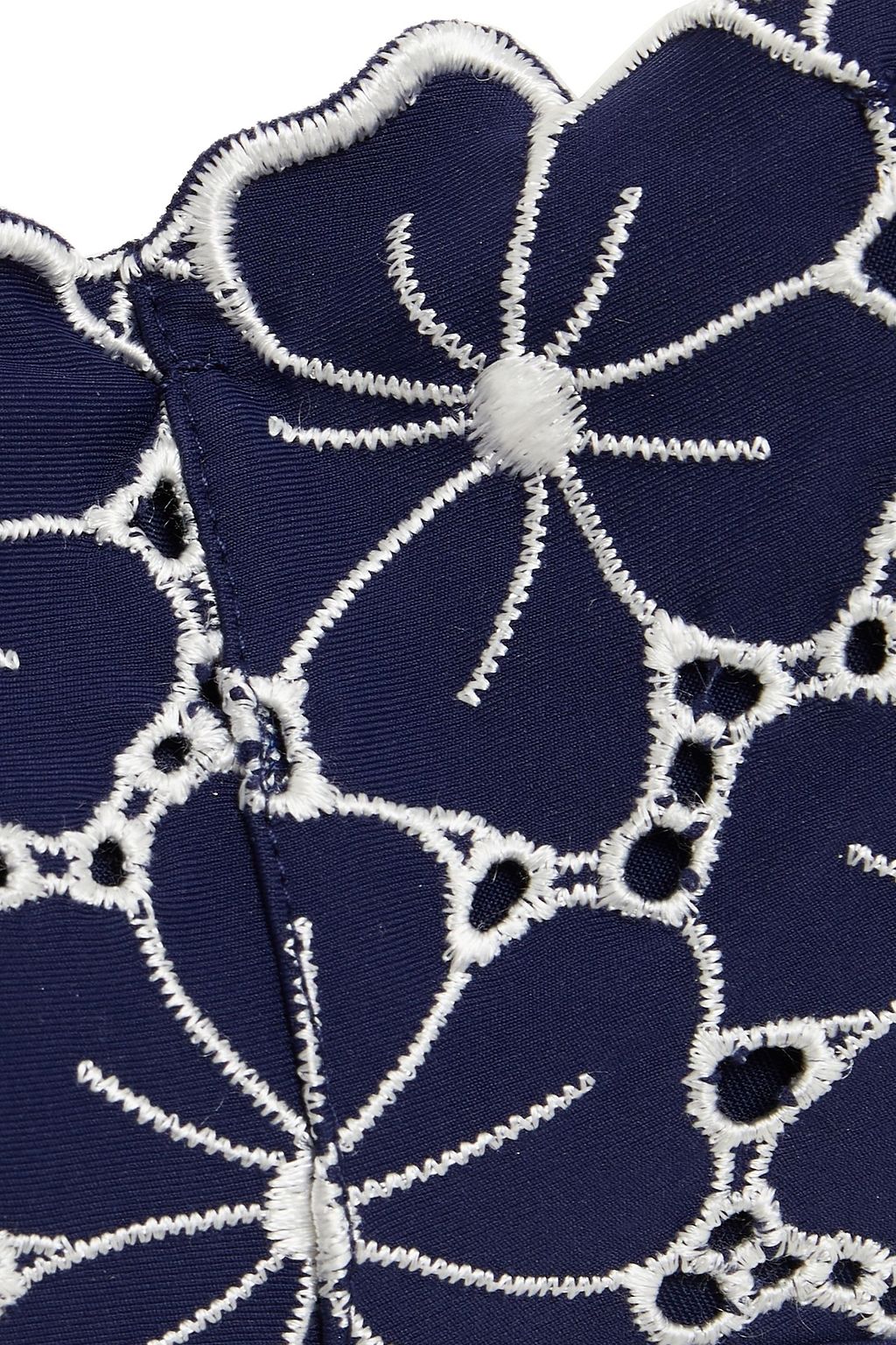 I.D. SARRIERI Broderie anglaise bandeau bikini top