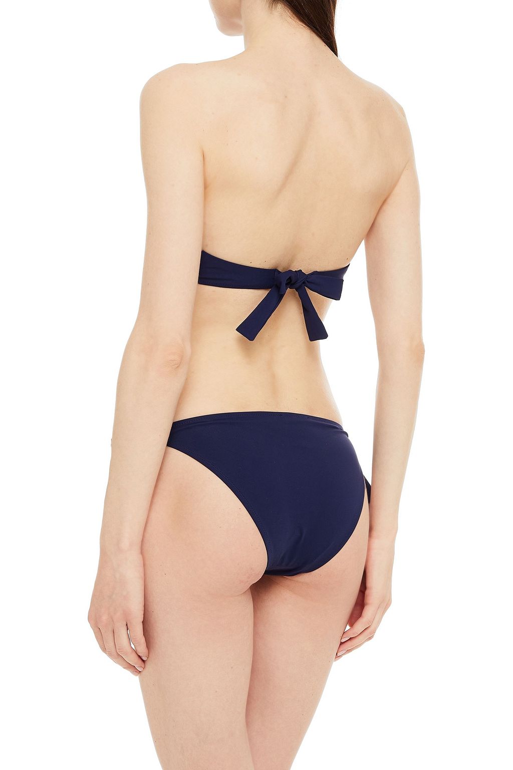 I.D. SARRIERI Broderie anglaise bandeau bikini top