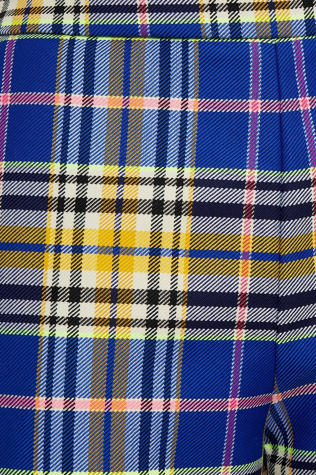 VIVETTA Checked twill flared pants