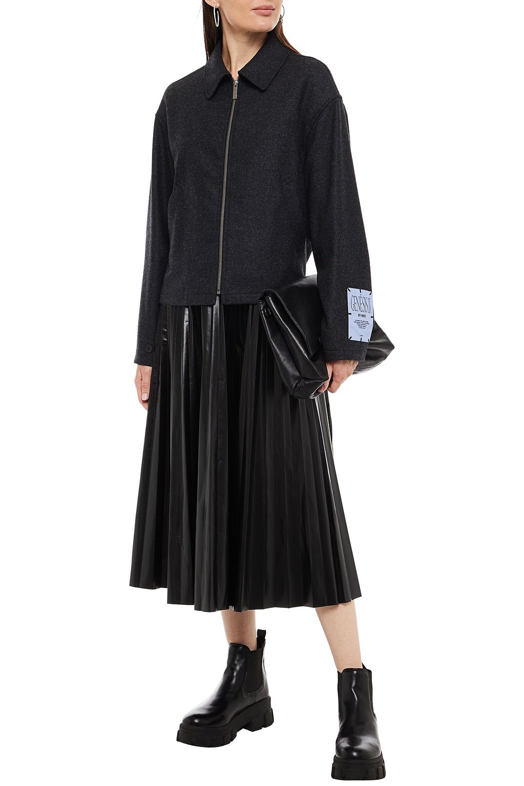 MCQ ALEXANDER MCQUEEN Appliquéd wool-felt jacket