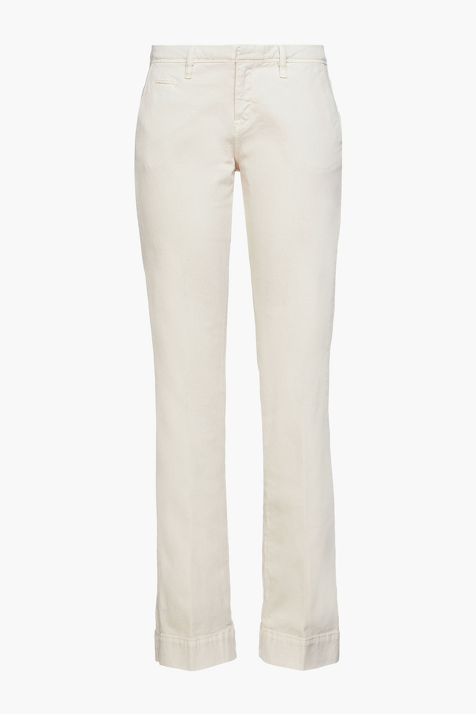 ba&sh - ross cotton-blend twill bootcut pants - neutral - 0