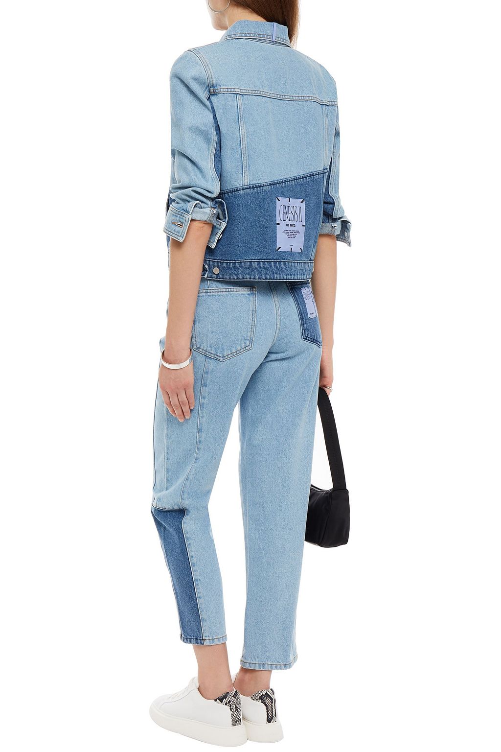 MCQ ALEXANDER MCQUEEN Appliquéd patchwork denim jacket