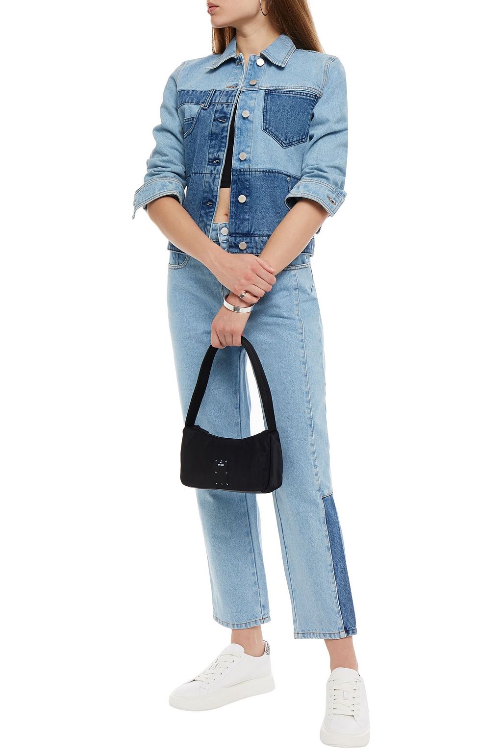 MCQ ALEXANDER MCQUEEN Appliquéd patchwork denim jacket