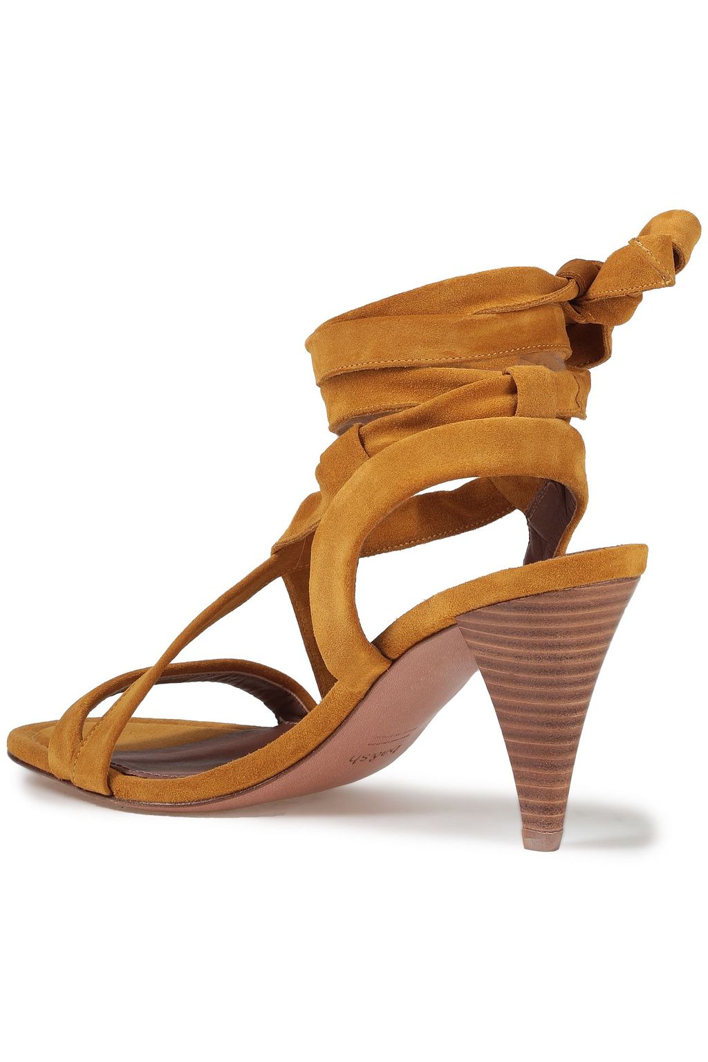 BA&SH Buckled studded suede sandals
