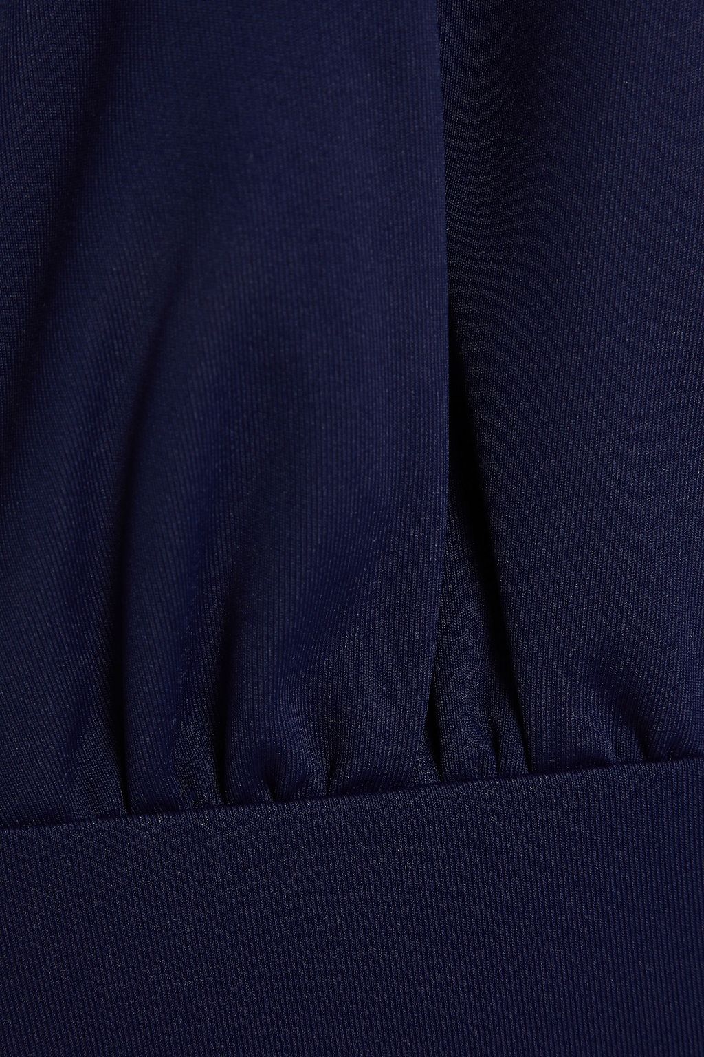 I.D. SARRIERI Tulle-paneled halterneck swimsuit
