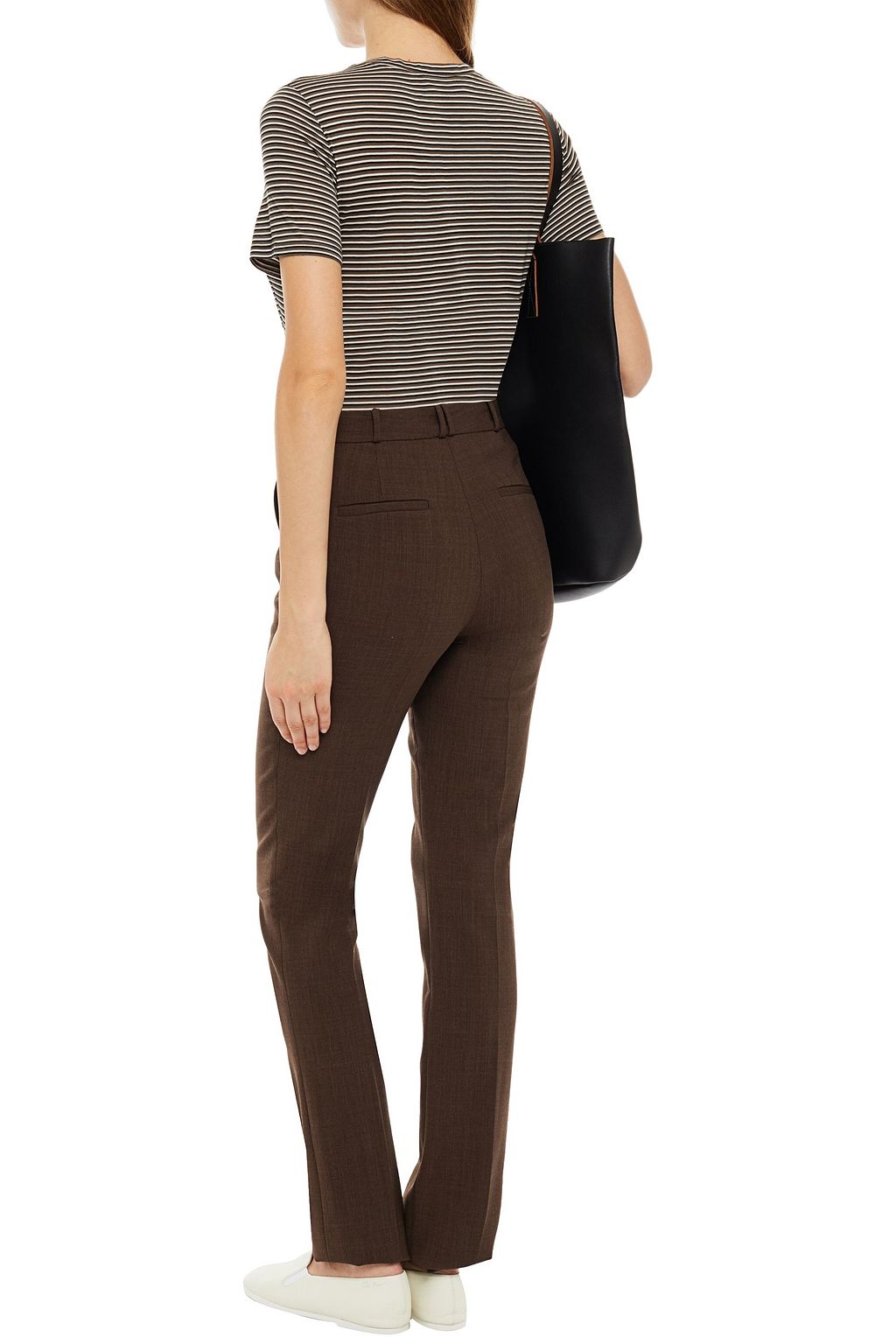 THEORY Striped modal-jersey T-shirt
