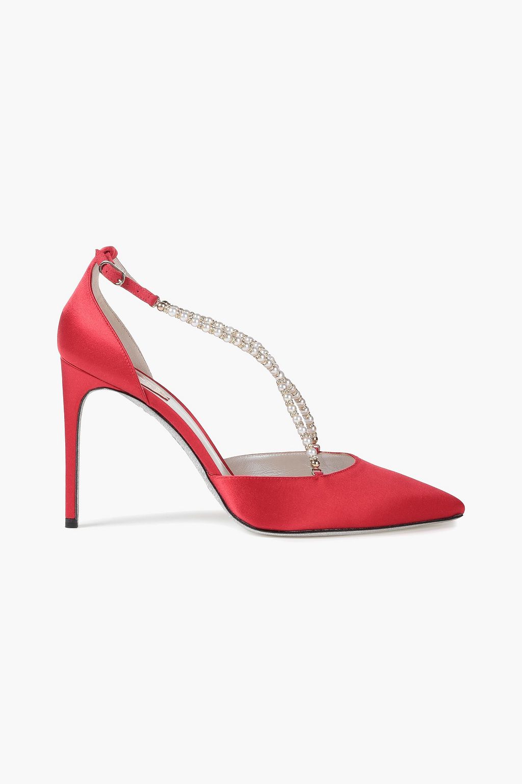 red embellished heels