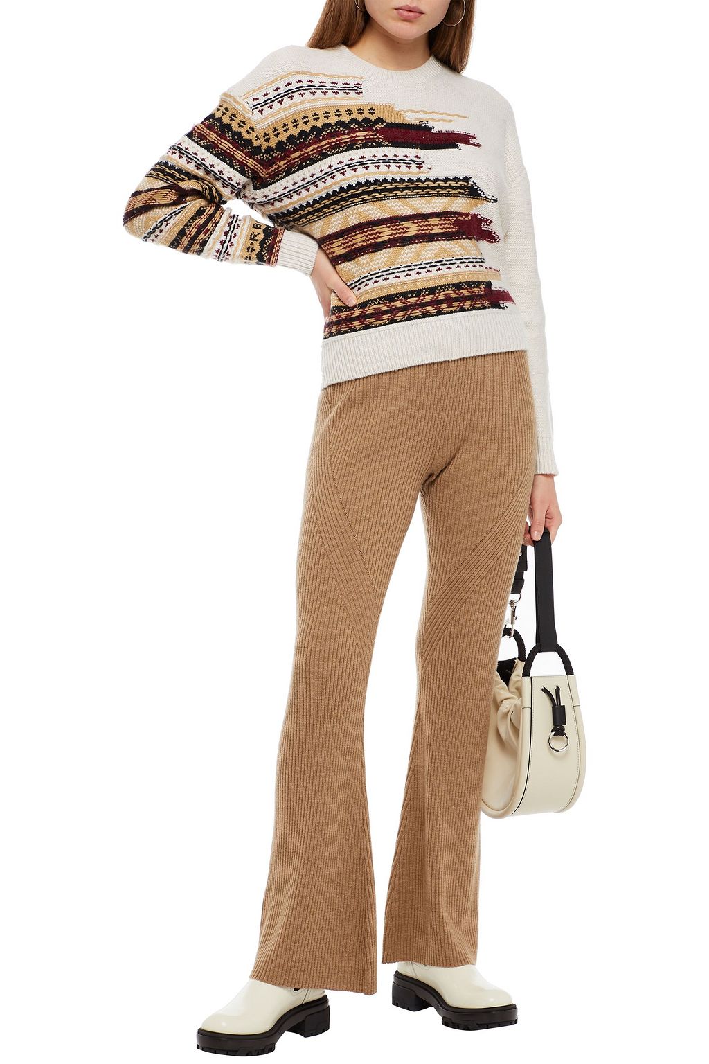 RAG & BONE Annalise Faire Isle wool and cashmere-blend sweater