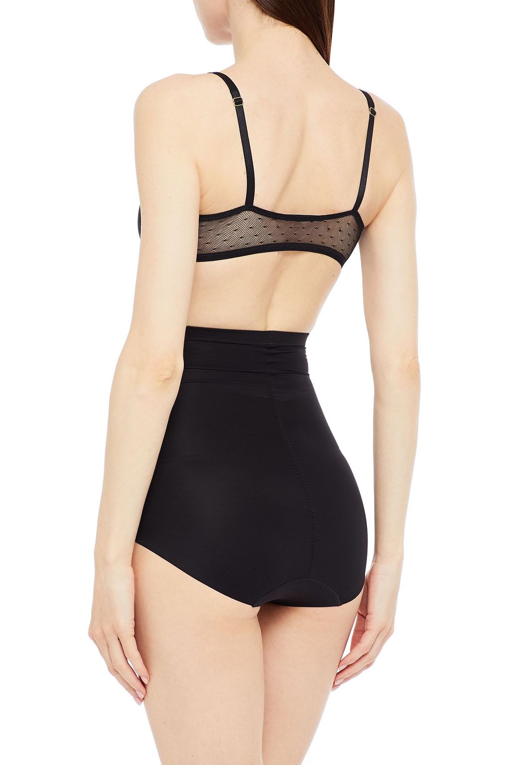 STELLA MCCARTNEY Anabelle Dashing point d'espirit-trimmed stretch-jersey soft-cup bra