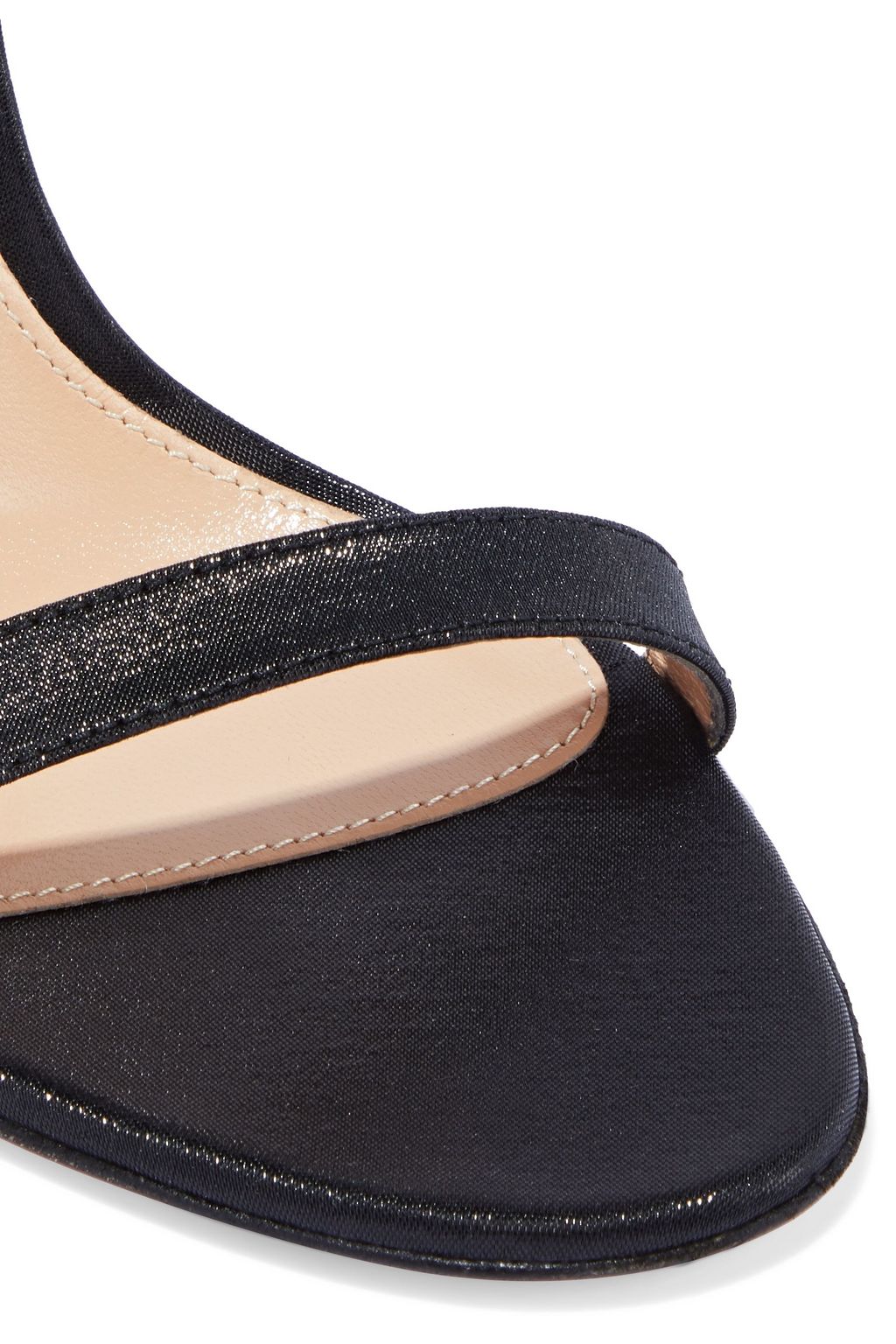GIANVITO ROSSI Belvedere 105 pleated lamé sandals