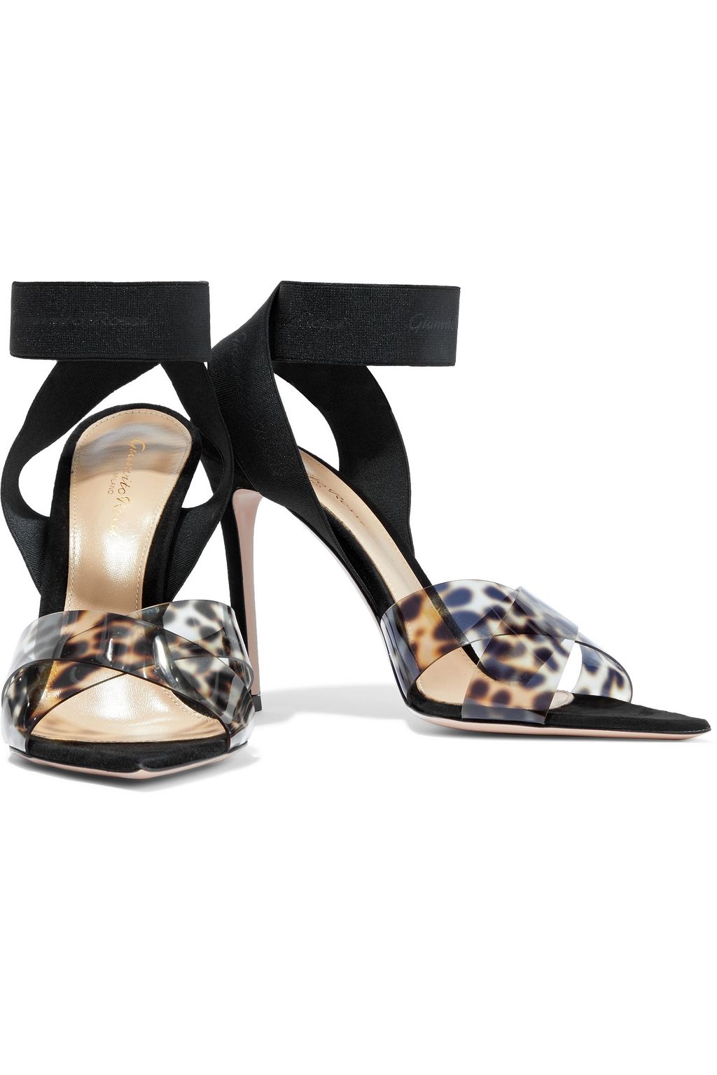GIANVITO ROSSI Allegra leopard-print PVC sandals