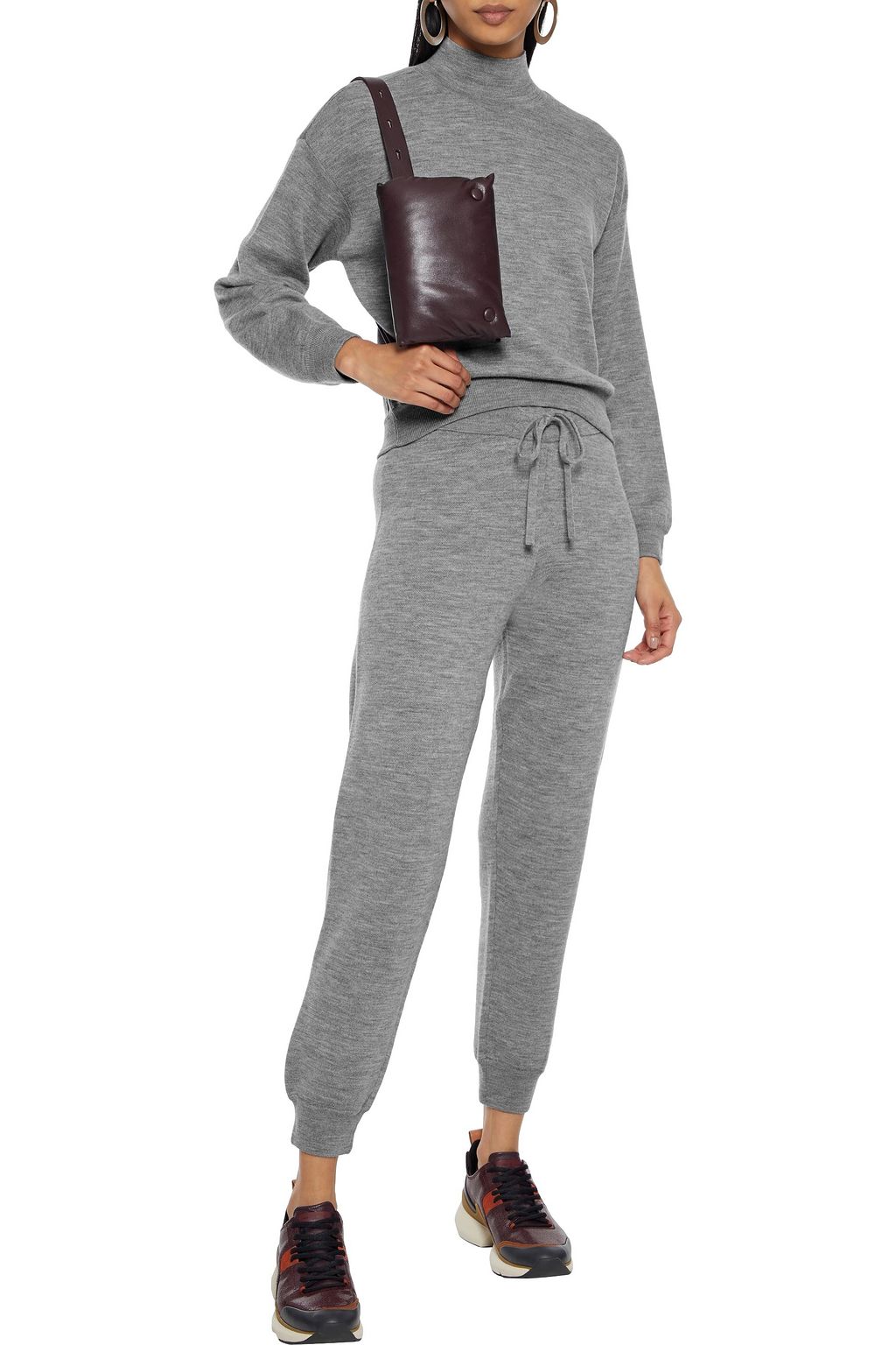 ALICE + OLIVIA Cropped wool-blend tapered pants